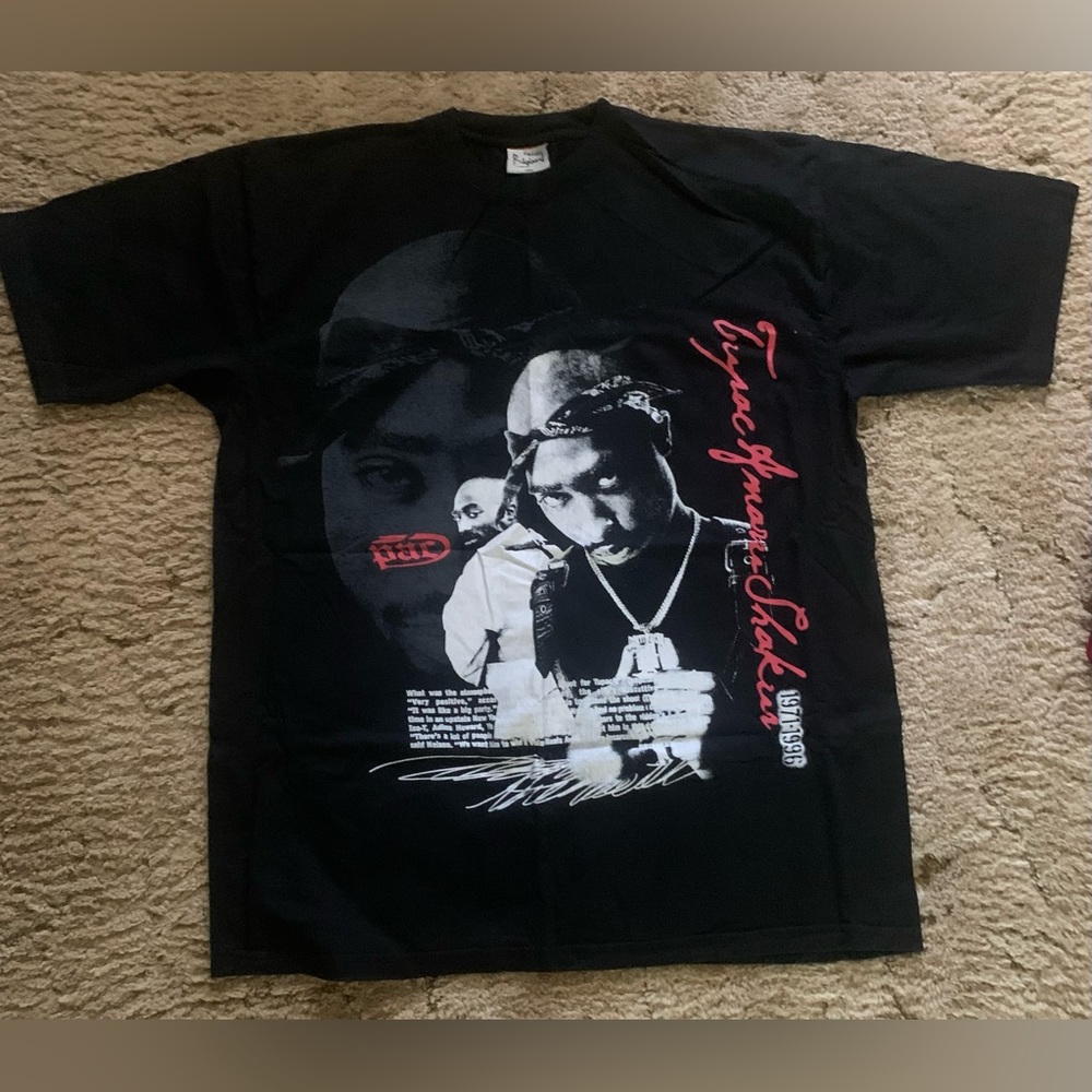 Tupac Lyric T- Shirt Sz: 3XL